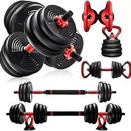 Burnlab 6 in 1 multifunctional weight training kit - Dumbbells, Kettlebells, Barbells & Push up brackets in 1 | Adjustable Weights | Perfect for Full Body Workout for Men & Women-24