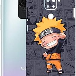 AtOdds - Redmi Note 9 Mobile Back Skin Rear Screen Guard Protector Film Wrap (Coverage - Back+Camera+Sides) (Naruto)-image-80