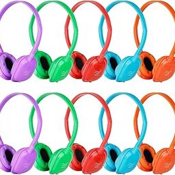 MENGLALA Kids Headphones Bulk 10 Pack for Classroom School,Wholesale Earphones Class Set of Headphones for Students Teens Children 3.5mm Jack Multi Color-picture-22