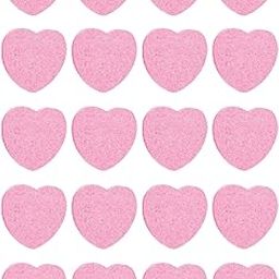 CALANDIS™ Facial Wash Puff Heart Shaped Soft for Makeup Removal Cleansing Skin Massage Pink 20pcs | Sponges Applicators & Cotton | Makeup Tools & Accessories | Makeup-48