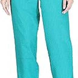 Women Turquoise Blue Color Pure Cotton Kantha Dobby Dyed Pyjama Super Soft Comfortable Regular Filt Trousers Pants for Girls & Womens-picture-8