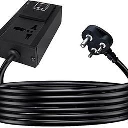 MX Single Socket Extension Board with 30 Meters Heavy Duty Long Wire Cord Power Strip Universal Socket with 2 USB Ports (5V/2.4A) 6 Amp to 13 Amp Power Extension 2500W Extension Cord-image-47