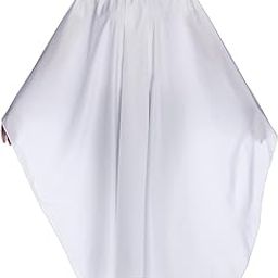 Hot Hairs Waterproof Nylon Barber Apron for Men Hair Cutting Hairdressing Hair Styling Salon Sheet Cloth (White Color)-6