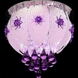 swanart Crystal Chandelier Ceiling Light with Bluetooth System & Remote Control - Modern LED Ceiling Lamp with Music Streaming, RGB Color Changing, Dimmable, for Living Room, Bedroom, Dining Room-image-43