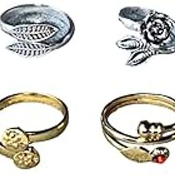 Women & Girls Metal Plated Fancy Toe Ring Adjustable Bichiya/Leg Finger Ring-Combo-4 (A_C_P_110788_Multicolor)-image-61