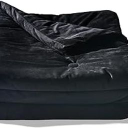 No need for sheep, FireBoost NEO Double Black Comforter, Winter, Washable, Comforter, Warm, Antibacterial, Skin Comforter, Futon (Double)-45