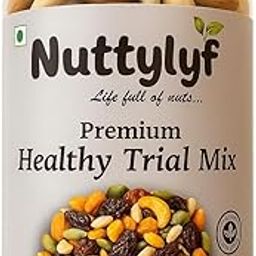 Healthy Dry Fruits Mix, Premium Trail Mix | Mixed Nuts | Almonds | Cashews | Cranberry | Pumpkin Seeds | Sunflower Seeds |Candied Amla, Reusable Jar (500 GRAMS, Mixed dry fruit and seeds)-image-10