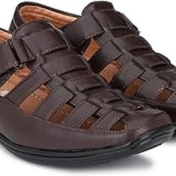 Men's Fashion Sandals Brown-image-81