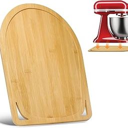 Bamboo Mixer Mat Slider Compatible with Tilt Head Kitchen aid 4.5-5 Qt Stand Mixer - Kitchen Countertop Storage Mover Sliding Caddy for Kitchen aid 4.5-5 Qt, Moving Tray Mixer Appliance-22