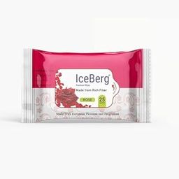 AZLVERA ice berg Rose Water Refreshing Wet Wipes | Face Cleansing Wipes | Made with Natural & Viscose Fibre | Aloe Vera, Vitamin E, Hydrating, Paraben & Alcohol Free (Rose, 50 Wipes) (Pack of 2)-image-87