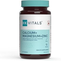 HealthKart hk vitals Calcium Magnesium & Zinc (60 Tablets) | With Vitamin D3, Calcium Supplement for Women and Men | For Bone Health & Joint Support-15