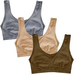 LIECRY Art Women's Cotton Non Wired Non Padded Full Coverge Daily Workout AirBra Sports Bra (Multicolor) Design No Sports Bra ComboAB62 Any Random Color Will BE Send-image-87
