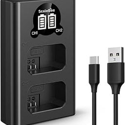 Scalebee NP-FW50 Battery Charger, LCD Dual Charger Compatible with Sony Alpha A6000, A6400, A6100, A6300, A6500, A5100, A7, A7 II, A7R, A7R II, A7R2, A7S, A7S II, A7S2, A5000, A3000, RX10-image-95