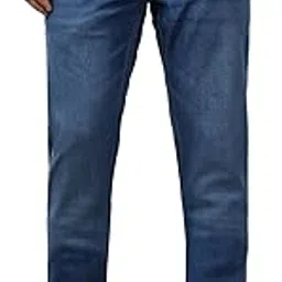 peter england Men's Slim Tapered Jeans | Denim Mid Wash | Casual Wear | Modern Fit-picture-25