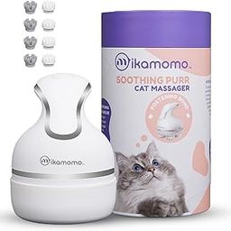 Electric Scalp Massager Hair Growth Dog Cat Head Massager Battery Operated - 2 Sets of Massage Heads, 3 Modes, Relieve Tight Stiffness Muscles, Promote Bonding, White Matte Finish, Ideal Gift-image-71