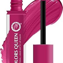 Colors Queen Sensational Liquid Matte Lipstick - 7g | Long Lasting, Fade & Transfer Proof Lipstick | Highly Pigmented, Water & Smudge Proof Liquid Lipstick for Women (17 - Fuschia Pink)-image-38