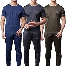 Men Polyester Blend MACK Jonnney Dryfit Solid Lycra Tracksuit Co-Ord Sets (Pack Of 3)-Dryfit_T_D10_Blu_Gry_L.Gry_06-P-picture-19
