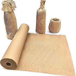 SECUREMENT® Honeycomb paper bubble wrap roll | Paper Bubble Wrap Roll for Packing, Shipping, Moving | Ecofriendly Paper Bubble Wrap | Expandable (15 inch x 50 Metre) - 1 Roll-1