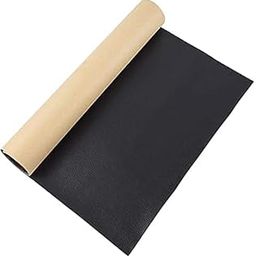 Swet 30 x 60cm Self Adhesive PU Leather Patches Diy Stickers Faux Synthetic Stick-on Leather Fabric for Sofa Repair Patch Sticky (Black Color, Pack of 1)-image-25