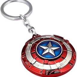 C A | Patterned Rotating Shield | Silver Keychain 12CM-40