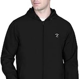 lightweight Hooded Windcheater Sporty Jacket For Men-JK012-Black-image-77