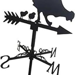 LOOM TREE® Weather Vane Measuring Tools Decoration Farm Scene Head Down Cock for Yard | Yard, Garden & Outdoor Living | Garden D?©cor | Weathervanes-image-29