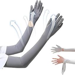 Sun Protections Gloves for Women, Protection Arm Sleeves Hand Gloves for Sun Protection Outdoor Sports Cycling Cricket Golf Universal Sun Protection Arm Sleeves-image-37