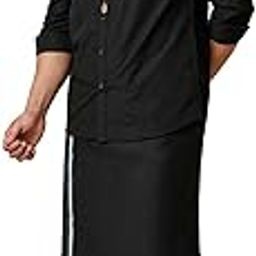 RAMRAJ Men solid cotton full sleeve shirt with dhoti-image-33
