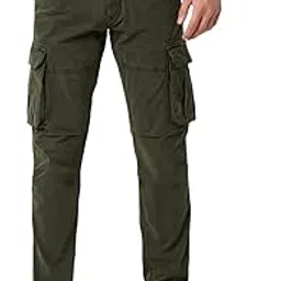 spykar Men Green Regular Fit Mid Rise Casual Cargo-picture-28