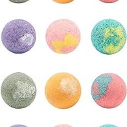 SAZ DEKOR® 12x Bath Foot Bombs Handmade with Bath Salt for Girls Wife Valentines Gifts-image-48