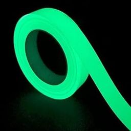 GOSHTI ENTERPRISE Glow in The Dark Green Light Luminous Radium Tape Sticker, Removable Waterproof Photoluminescent Glow in The Dark Safety Tape,for Home, Office,Party Wall Decorative Sticker Pack of 1-image-75