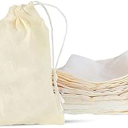 Herbal Wonder Muslin Bags Cotton Drawstring Bags Sachet Bag for Home Supplies Potli Bag (4 x 6 Inch, 50)-image-83