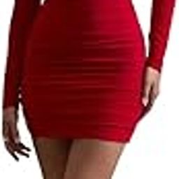 TRAQUILA Full Sleeve mid Length Short Dress for Women-image-47