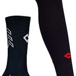 PRACTICE PLUS Football Socks, Ankle-Length Reinforced Heel and Toe,And Over The Knee Nylon Leg Sleeves-image-20