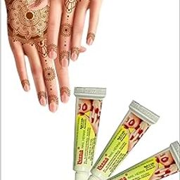 Veena Instant Dip in Dark Maroon, Ready to Use Mehndi Paste for Hands & Bridal Designs Fast Pack of 6-image-48