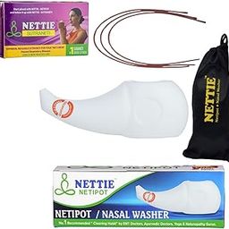 Netipot(300ML, Free Carry Pouch) & Nettie-Sutraneti Pack Of 3-picture-21