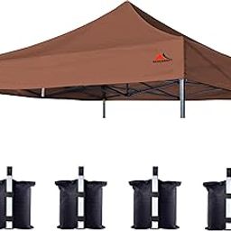 SCOCANOPY Commercial 8x8 Canopy Replacement Top, Brown-image-33