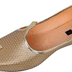 Men's Ethnic Juti, Mojari for Wedding and Party Occasions (Blue and Golden)-image-22