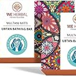 We Herbal ; Honest Ayurveda Ubtan Bathing Bar, 100% Natural & Organic Bathing Soap, Enriched With Multani Mitti & Herbs, Removes Impurities & Soothens Skin, For Men & Women, (Pack Of 2)-picture-16