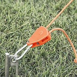 Awning Wind Rope Lightweight Tent Fixed Buckle Guylines for Canopy Camping Orange| Camping Gear | Heavy-Duty Tent Stakes & Guy Lines Set-image-10
