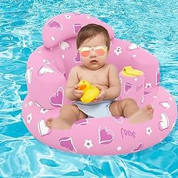 ARTISOUL® Baby Inflatable Seat Portable Floor Seater for Sitting Up Summer Living Room Pink | Kids & Teens at Home | Furniture | Sofas & Armchairs-image-13