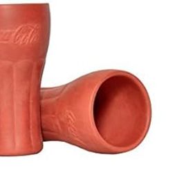 palvit Clay Art Terracotta Clay Glass Coka cola Style (Good for Health) Set of 2-picture-18