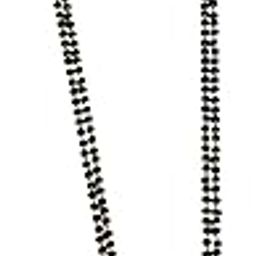 Women's Traditional Gold-Plated with Double Black Beads Antique Design Pendant Mangalsutra with Double Chain_B5_309-13