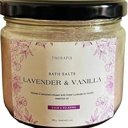 Therapia Lavender & Vanilla Bath Salt – Calming Aromatherapy Soak for Sleep, Stress Relief & Soft Skin-image-0