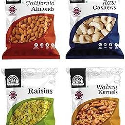 Wonderland Foods 400g (100g X 4) Dry Fruits Combo Pack of 4 Badam, Kaju, Akhrot Giri, Kishmish | Almonds, Cashews, Walnut Kernel, Raisins-image-15