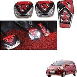 Kozdiko 3 Pcs Non-Slip Manual Car Pedals kit Pad Covers Set Red Color Compatible for Hyundai Eon-image-47