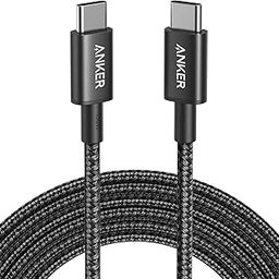 Anker USB C to USB C Cable, Type C Charging Cord Fast Charge(10FT,100W), for iPhone 16/16 pro, MacBook and More(USB 2.0,Black)-92