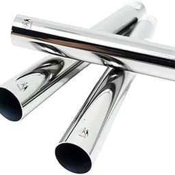 Stainless Steel (Heavy Duty) 1 Inch Curtain Pipe Length: 6 Feet (72 Inches) Pack Of 2, SILVER-image-59