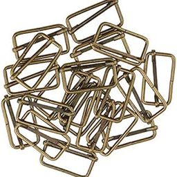 FABLOFT® 2x20 Pieces Metal Adjustable Buckle Connector for Bag Strap 32x16x2.8mm Bronze-image-18