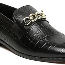 teakwood leathers Black Croco Slip-On Loafer Leather Shoes | SH_LF_LX03_J-picture-6